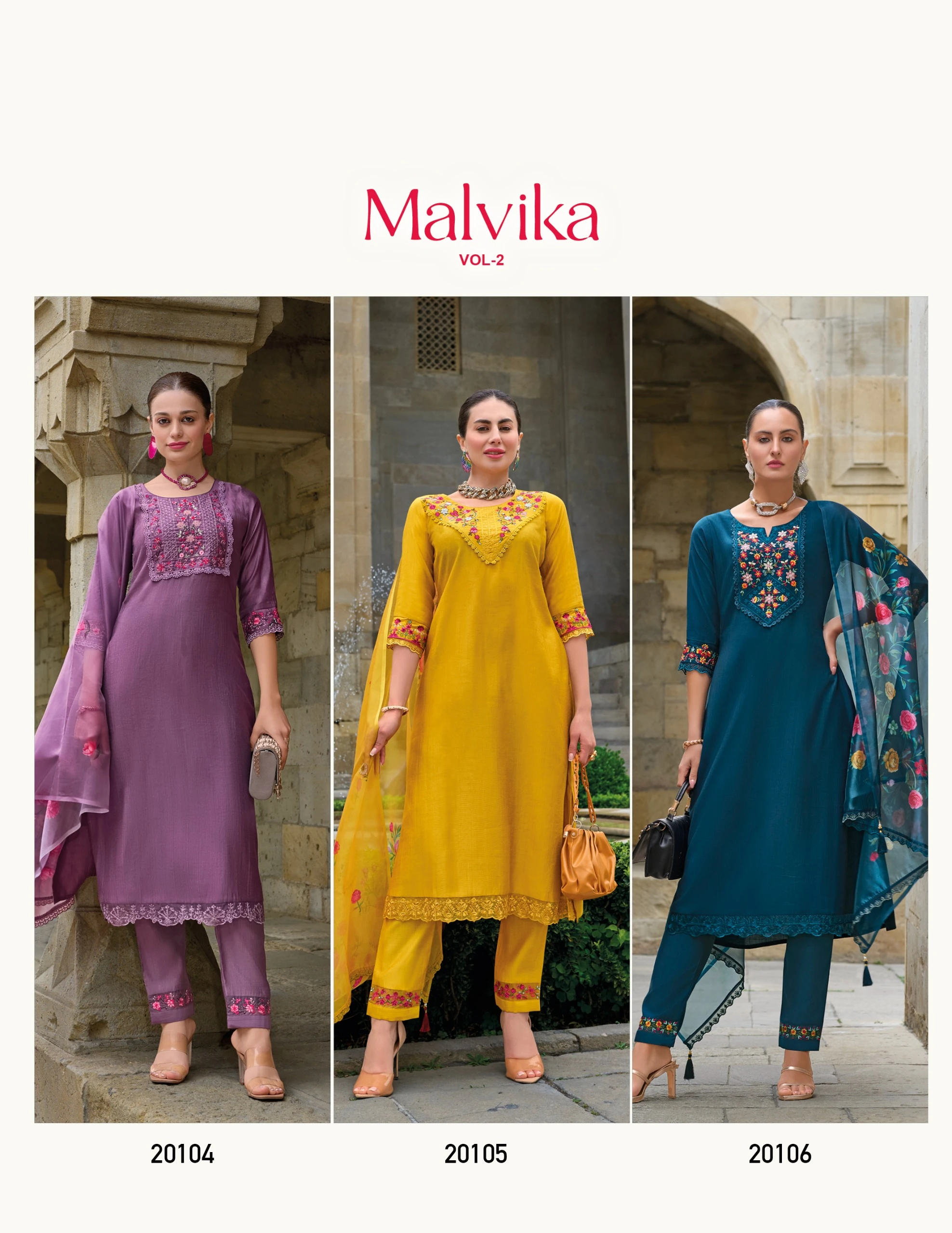 Lily & Lali Malvika 2 Organza Wholesale Fancy Readymade Salwar Suit Catalog — Wholesale Readymade Suit, Lily & Lali wholesale from Surat - Gallery Image 7